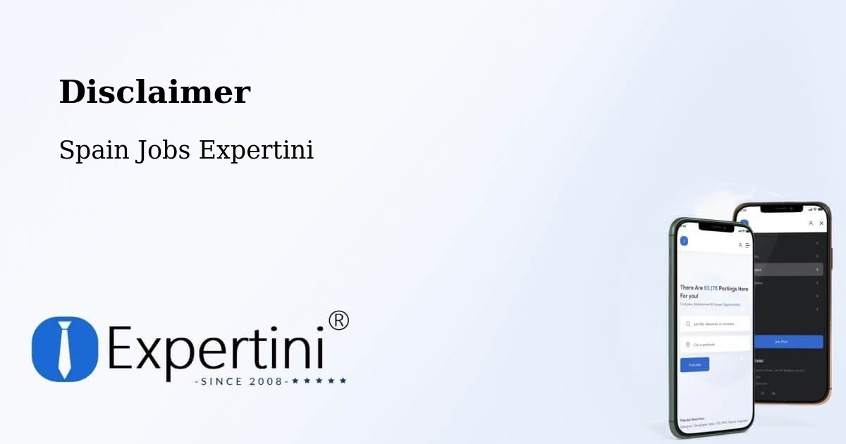 Disclaimer – Amer - Spain Jobs Expertini