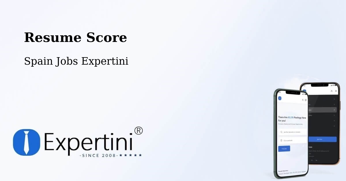 Resume Score & Job Description Match Tool – Amer - Spain Jobs Expertini